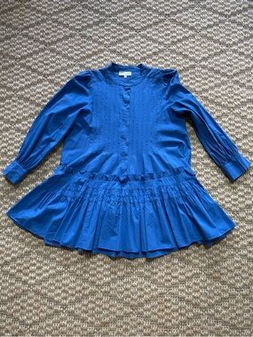 Pinch Dress with Ruffles and Pleats